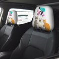 thumbnail image 4 of 2 PCS Car Headrest Cover, Pet Care Grooming Soft Car Seat Head Rest Cover Protector Interior Car Accessories Seat Covers for Cars Truck Auto Only Covers, 4 of 8