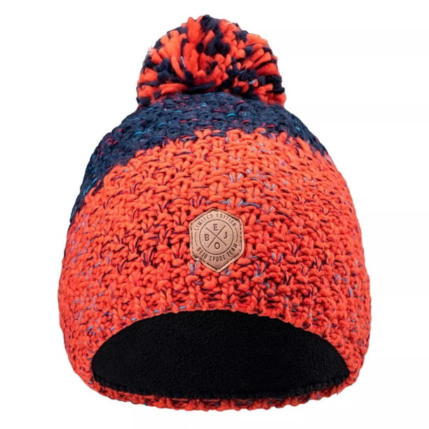 Bejo - Gorro Beanie Zijo Contraste Niños (Vestido Azul, Mandarina Tango)