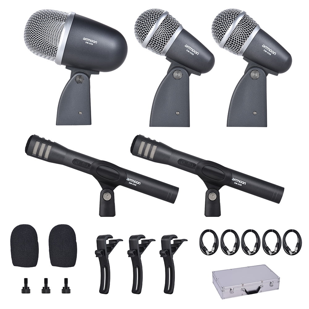 Kit de microphones filaires pour batterie et autres instruments de musique Big Drum Mic