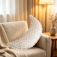 thumbnail image 6 of Btomtd Crescent Body Pillows for Side Sleepers, 31.5 Inch Long Bolster with Ruffled Edge, Leg Waist Support, Removable Cover, D, 6 of 6