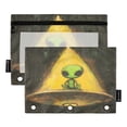 thumbnail image 2 of Green Alien 2 Pack Pencil Pouches Zipper Pencil Case 3 Ring Pencil Pouch Cosmetic Bag, 2 of 6