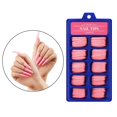 thumbnail image 1 of 100 piezas de uñas postizas de ataúd, puntas de uñas postizas herramientas de belleza de manicura puntas de uñas con funda para arte - 11 Salvador Consejos para uñas falsas de bailarina, 1 of 6