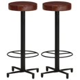 thumbnail image 1 of vidaXL Tabourets de Bar 2 Pcs 76 cm Cuir Véritable, 1 of 5