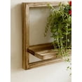 thumbnail image 5 of Rustic Wood Floating Shelves for Wall Decorative Wall Mounted Storage Display Shelf Plants Small Items Wooden Hanging Shelves, 5 of 9