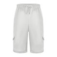 thumbnail image 6 of Mgmyaa Mens Cargo Shorts Casual Solid Color Lightweight Summer Drawstring Elastic Waist Outdoor Work Cargo Shorts with Multi Pockets, 6 of 6