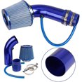 thumbnail image 3 of Filtro de entrada de aire frío universal,Kit de refrigeración de aire con filtro de aire deportivo universal,Sistema de filtro de entrada de aire para automóvil (azul), 3 of 5
