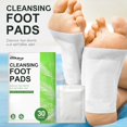 thumbnail image 1 of Almohadillas para los pies Adhesivo fuerte Fácil de usar s para el de los pies para mejorar el sueño r el estrés Dormir mejor , 30 piezas Baoblaze Almohadillas limpiadoras para pies, 1 of 1