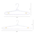 thumbnail image 2 of Unique Bargains Extra Large Plastic Adjustable Shoulder Clothes Hangers 10 Pcs White, 2 of 6