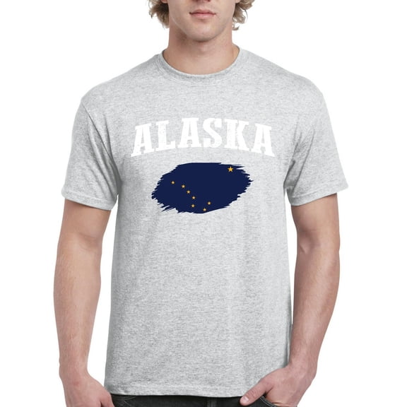 Normal is Boring - Men's T-Shirt Short Sleeve, up to Men Size 5XL - Alaska Flag