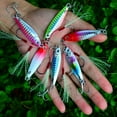 thumbnail image 3 of 5Pcs Metal Jig Fishing Lure 7g-40g Cast Hook Swimbait Laser Wobbler Pike Spoon Carp Spinner Sea Tackle Kit Pesca Artificial Bait, 3 of 18