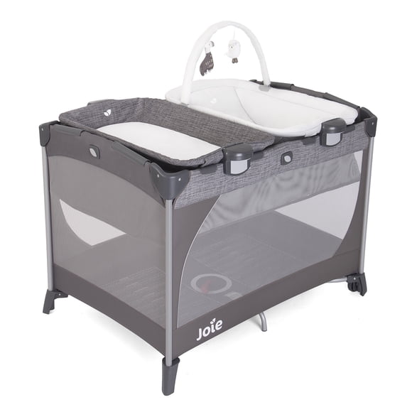 Cuna Corral 3 en 1 Joie Cambiador Hamaca Viaje Linen