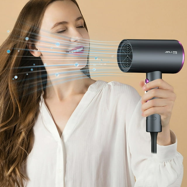 Planchas alisadoras, secador de pelo iónico negativo con concentrador, secadores de pelo portátiles para mujeres, cabello rizado, cuidado del cabello a temperatura constante sin dañar el cabello, máqu
