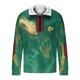 thumbnail image 4 of Camiseta de Manga Larga Casual Colorblocked Semi-Cremallera, Cuello Girado Abajo Chaqueta de la Parte Superior para las Mujeres con Ajuste Relajado, Ligero Holiday Party Pullover Blusa, 4 of 8