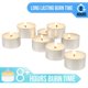 thumbnail image 5 of Velas de té Stonebriar, 100 unidades, sin perfume, 8 horas Stonebriar NA, 5 of 9