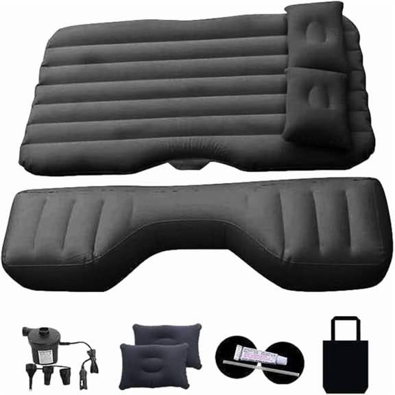 Advancent Colchón para plataforma de camping para coche que se convierte fácilmente en cama, proporcionando comodidad en viajes largos. Cama carpas negro