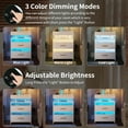 thumbnail image 5 of Dextrus White LED Nightstand Nightstand 2 Drawers Bedside End Table with Wireless Charging Station for Bedroom, Set of 2, 5 of 8