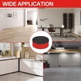 thumbnail image 6 of Flexible Cove Base Molding, Self-Adhesive Rubber Wall Trim, 4in x 60ft Peel and Stick Installation Black(Black), 6 of 9
