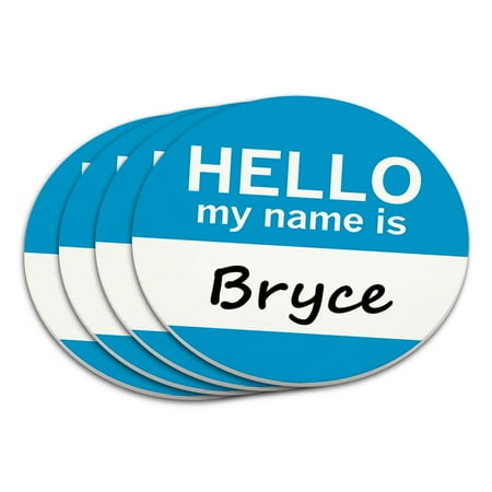 

Bryce Hello My Name Is Coaster Set