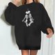 thumbnail image 2 of Camisas sexy de invierno para mujer Cuello redondo Manga larga Tops Impreso Sudadera regular Blusa Fridja fjkfkj930, 2 of 4