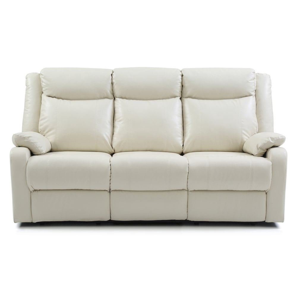 Glory Furniture Ward Reclining Sofa in Pearl Color
