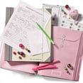 thumbnail image 4 of Carpetas de Archivos con Etiquetas, Organizador de Papel con Bolsa con Cremallera, Organizador de Documentos Portátil para la Oficina en Casa, Rosa, 4 of 5