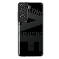 thumbnail image 1 of MUNDAZE Samsung Galaxy S22 Shockproof Clear Hybrid Protective Phone Case Black Clear Funny Text Quote Adulting AF Cover, 1 of 5
