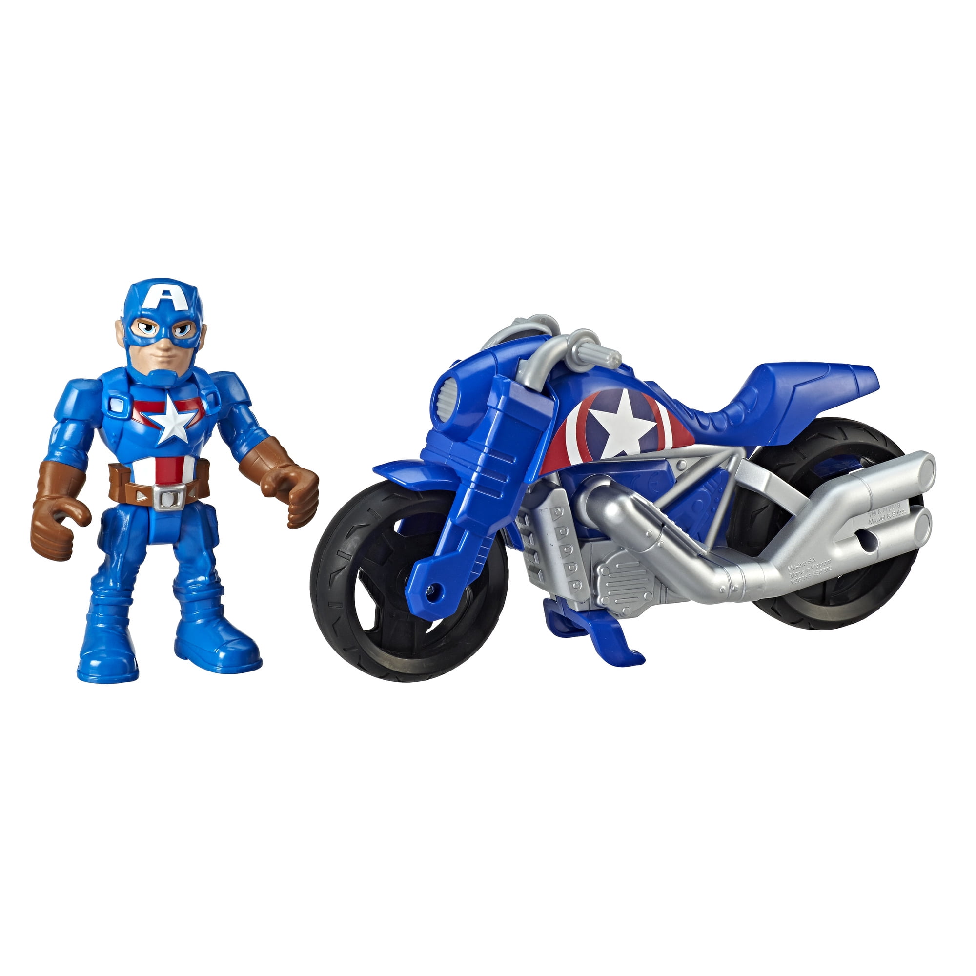 Year Marvel Super Hero Adventures 5 Inch Figure and Motorbike 3 Pack 3 