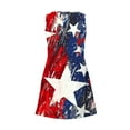thumbnail image 7 of Vetsdori Fourth of July Mini Dress for Women Red White and Blue Slip Dress Backless Star Print,Patriotic Summer Knee Length V-Neck Womens Dresses Holiday, 7 of 7