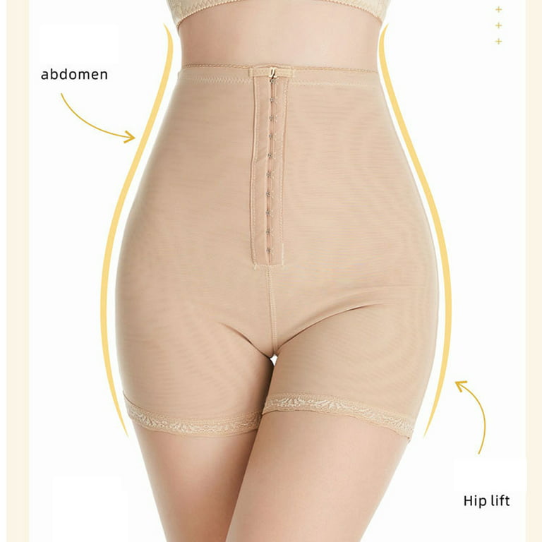 fvwitlyh Shapewear for Women Tummy Control Silicone Form Women Solid Buckle  Pants Shaping Button High Waist Underwear Shapewear Slim Top for Women 