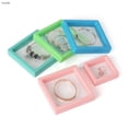 thumbnail image 3 of 10Pcs/lot Suspension Display Stand Elastic Pe Film Rack Case Dustproof Transparent Bead Bracelet Pendant Jewelry Storage Box14cm Blue outer box 11x11, 3 of 6