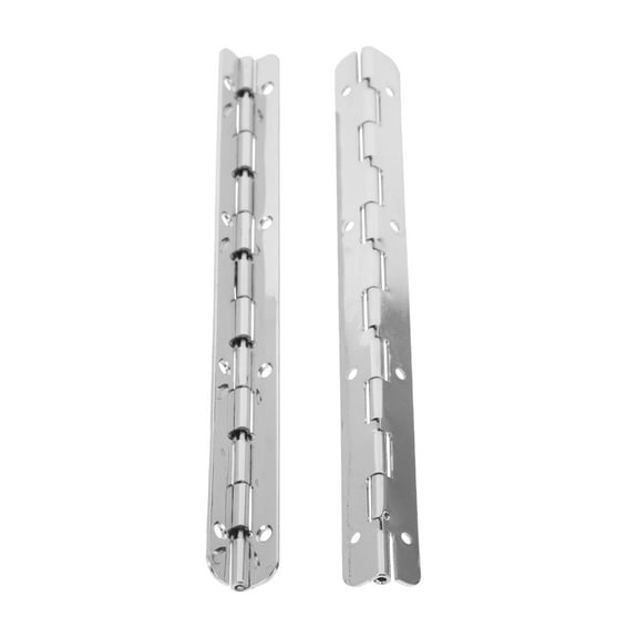 Toolbox Hinge Antique Hinges Piano Hinge Decorate Iron Silver 15.00X1.50X1.20CM 2 Pcs