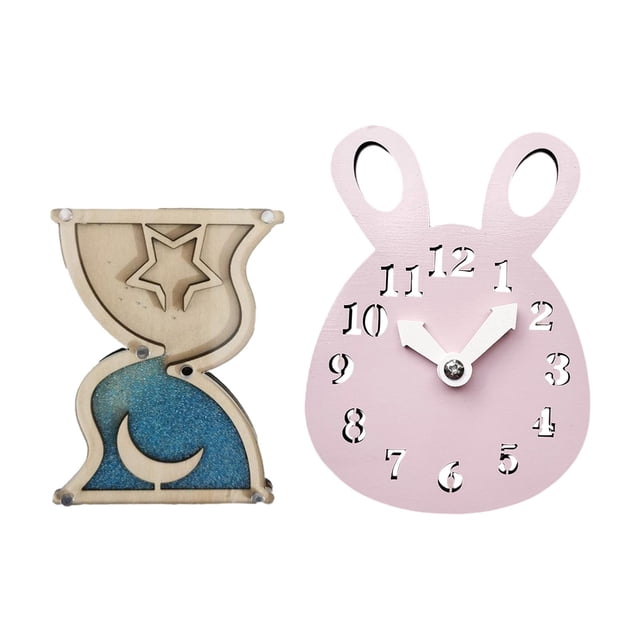 2x Niñas Tableros ocupados Reloj Habilidad Aprendizaje Juguetes Montessori Juguetes sensoriales Juguete de artesanía de madera Accesorios de bricolaje Tableros de Macarena none