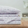 thumbnail image 4 of Comfort Spaces 100% Cotton King Sheet Set 4-Pieces Parisienne Pink Lightweight Breathable All Season Cozy Sheet Set, 4 of 7