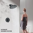 thumbnail image 4 of TVTIUO Shower System Matte Black Rain Shower Faucet Set with 8" Rainfall Shower Head,Single Handle Shower Fixtures Shower Kit, 4 of 9