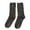 Grey, variant on Warm Socks for Women Japanese Style Double Knit Crew Socks For Soft Casual Mid Calf Socks Breathable Everyday Wear Non Comfortable Stretchable Stackable Sock For Girls And Ladies, One Size