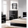 thumbnail image 6 of Black Lacquer With Crystal Accents King Bedroom Set 6Pcs J&M Lucca Luxury, 6 of 6
