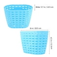 thumbnail image 6 of Aloha 1Pc Children Bike Basket Detachable Plastic Bike Storage Basket for Kids Bike Without Stickers (Sky-blue), 6 of 8