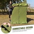 thumbnail image 7 of Strong Support Nylon Camping Mat, Inflatable Sleeping Pad with Foot Pump and Pillow, 79 x 27 x 3 inches(Green), 7 of 7