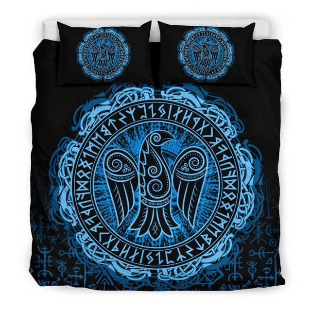 Juego de cama Vikingo Raven Celtic Cyan RLT12