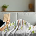 thumbnail image 3 of Educational Soft Flannel Fleece Throw Blanket, Colorful Structure of DNA Genetic Code Elements Nucleotides Scientific Study, Cozy Plush for Indoor and Outdoor Use, 50" x 70", Multicolor, by Ambesonne, 3 of 5