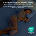 thumbnail image 4 of Momcozy Knee Pillow for Side Sleepers with Cooling Cover, Soft Memory Foam Spine Alignment Pregnancy Leg Pillow for HIPS, Back, Sciatica Pain, Fixed Strap for Moving, Wider Contact Even Pressure, 4 of 9