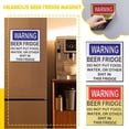 thumbnail image 3 of SGACAI Imán Cerveza Nevera Señal de Advertencia Refrigerador Nevera 9P6T K2K5 .ι, 3 of 7