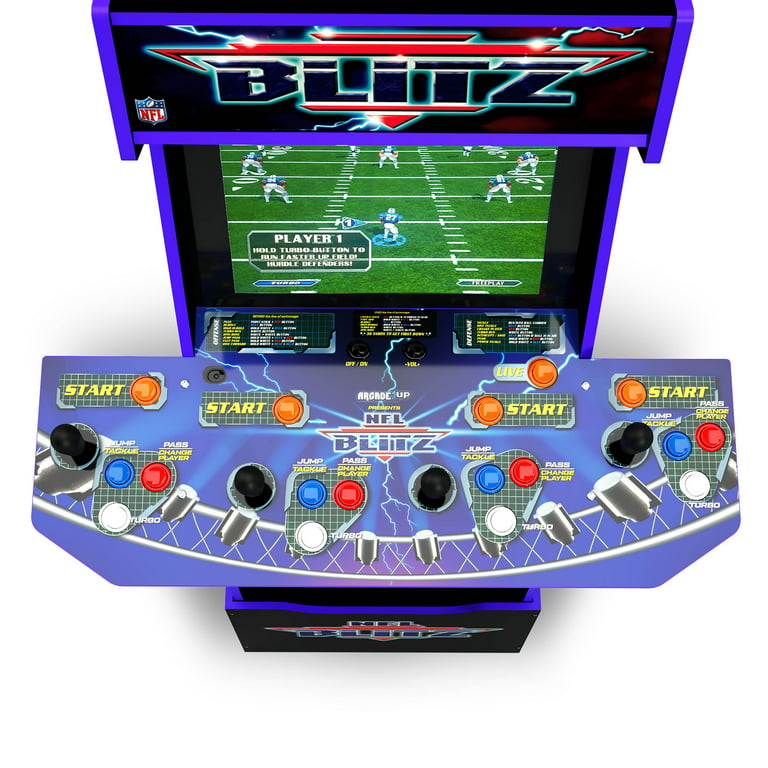 Arcade1Up - NFL BLITZ With Riser and Lit Marquee, Arcade Game Machine Walmart.com