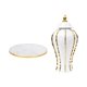 thumbnail image 2 of Jarrón de cerámica para arreglos florales, tarro de jengibre de porcelana, para escritorio XS Oro, 2 of 9