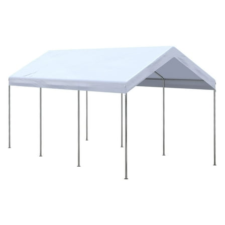 20x10 Carport Portable Garage Canopy Tent - Adjustable Height, UV Protection for Car, Truck, Outdoor Storage Shelter