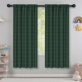 thumbnail image 5 of Green Navy Checkerboard Green Pattern Kids Curtains,Childrens Insulated Curtains Set Of 2,Bedroom Essentials,Teen Room Decor 42"X63", 5 of 5