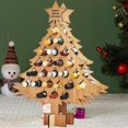 thumbnail image 2 of Nuevo árbol de Navidad-Calendario de Adviento para adultos, estante de vino de vacaciones, regalos de vino y espíritus, decoración navideña, decoración del hogar, 2 of 3
