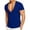 A-Blue113, variant on Mens Deep V Neck T Shirt Short Sleeve Summer Basic Tee Breathable Casual Low Cut Shirts Comfortable Tops