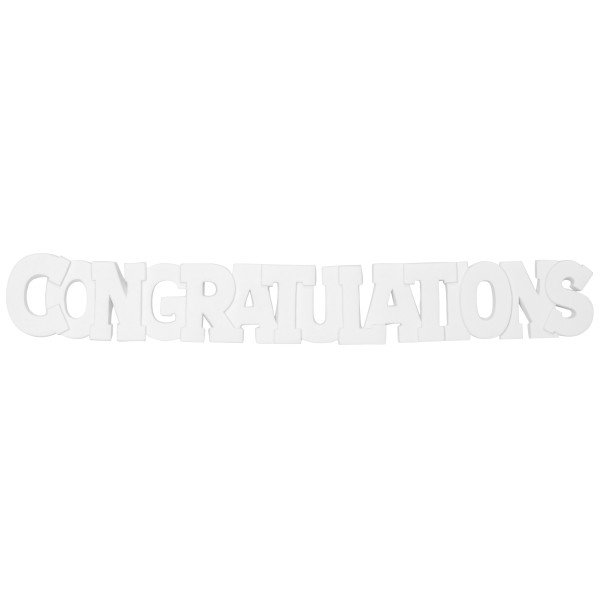 Gum Paste Congratulations Layon 2 Pieces