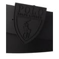 thumbnail image 4 of Polo Ralph Lauren Men's Shield Buckle Leather Belt Black on Black 34, 4 of 4